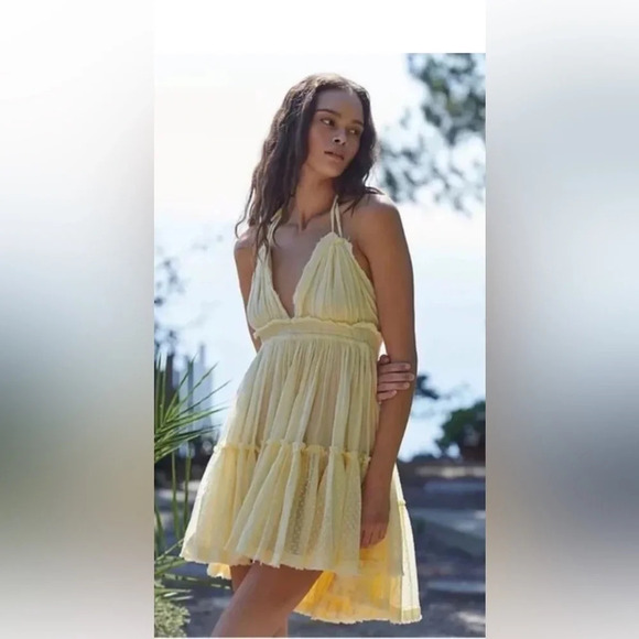 NWOT FREE PEOPLE Robe courte 100 Degree Sz : L - Picture 1 of 12